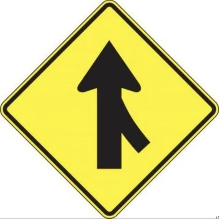 Accuform LANE GUIDANCE SIGN RIGHT LANE MERGE FRW643DP FRW643DP